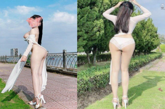 Phim nóng áo dài xé bím bên dòng sông